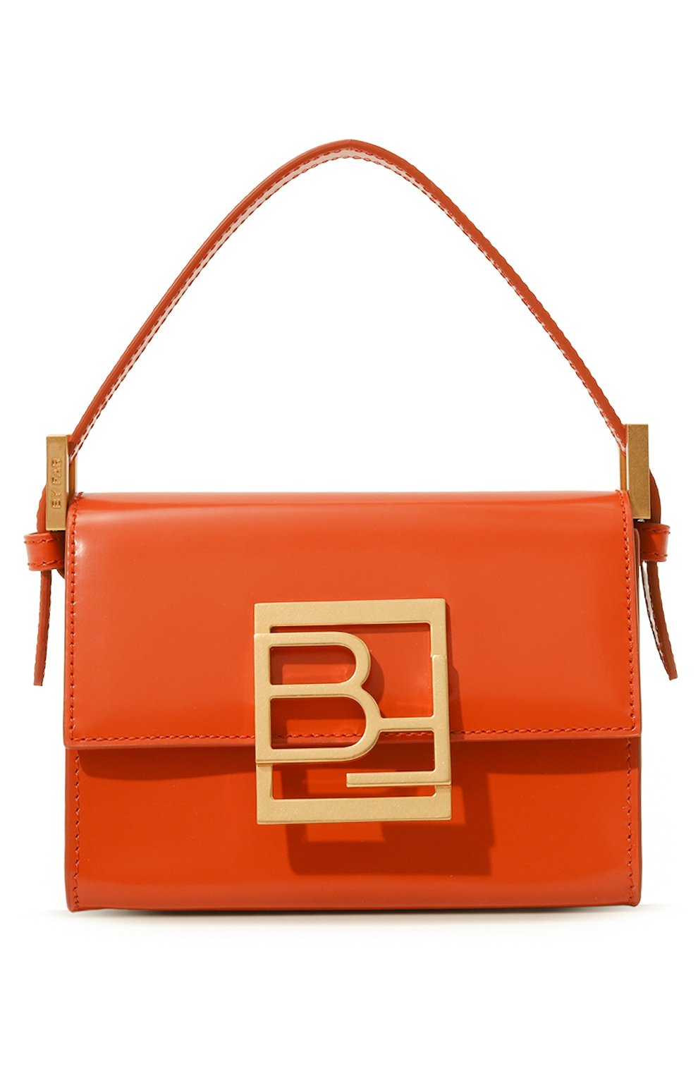 Женская сумка fran BY FAR оранжевого цвета, арт. 23PFFRN0BUGWSMA | Фото 1 (Сумки-технические: Сумки top-handle; Материал: Натуральная кожа; Материал сплава: Проставлено; Размер: mini; Драгоценные камни: Проставлено)