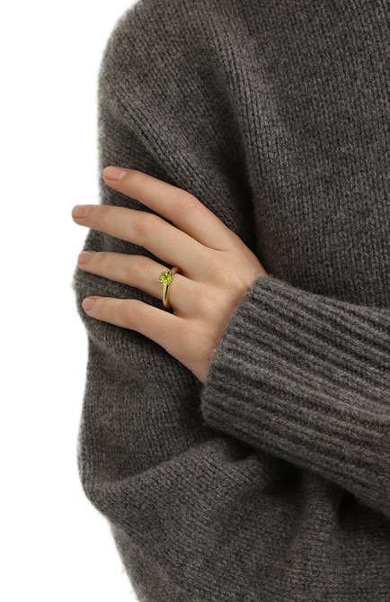 Женское кольцо cartoon ring baby с хризолитом MOONKA серебряного цвета, арт. cr-bb-hr | Фото 2 (Нос: Не проставлено; Региональные ограничения белый список (Axapta Mercury): Не проставлено)