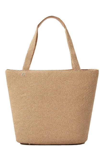 Женская плетеная сумка ERIC JAVITS бежевого цвета по цене 29800 руб., арт. 23855 | Фото 1