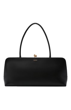 Женская сумка goji JIL SANDER черного цвета, арт. JSWT852369-WTB00111N | Фото 1 (Сумки-технические: Сумки top-handle; Материал: Натуральная кожа; Размер: large)