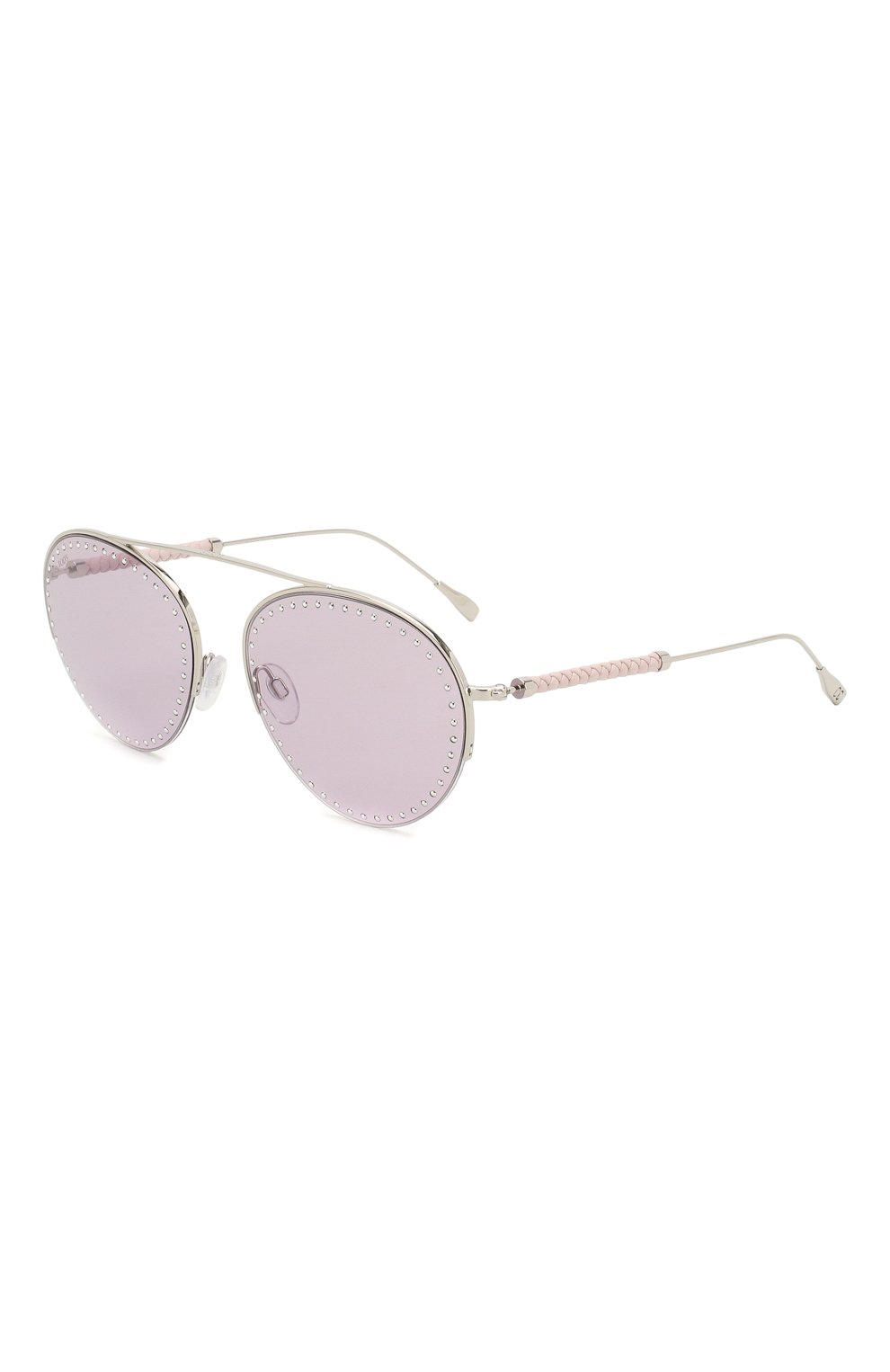 Женские солнцезащитные очки TOD’S розового цвета, арт. X0W02346017AGU | Фото 1 (Тип очков: С/з; Материал: Металл; Оптика Гендер: оптика-женское; Очки форма: Авиаторы)
