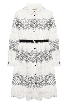 Детское платье с поясом ERMANNO SCERVINO бежевого цвета, арт. 47I AB22 PIZ/10-16 | Фото 1 (Рукава: Длинные; Случай: Повседневный; Материал внешний: Синтетический материал; Региональные ограничения белый список (Axapta Mercury): RU; Девочки Кросс-КТ: Платье-одежда; Материал подклада: Вискоза; Ростовка одежда: 10 - 11 лет | 140 - 146см, 12 лет | 152 см, 13 - 15 лет | 158 см)