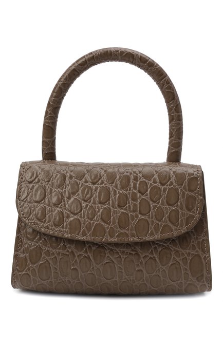 Женская сумка mini BY FAR хаки цвета по цене 51850 руб., арт. 21PFMINAMUDCCESMA | Фото 1