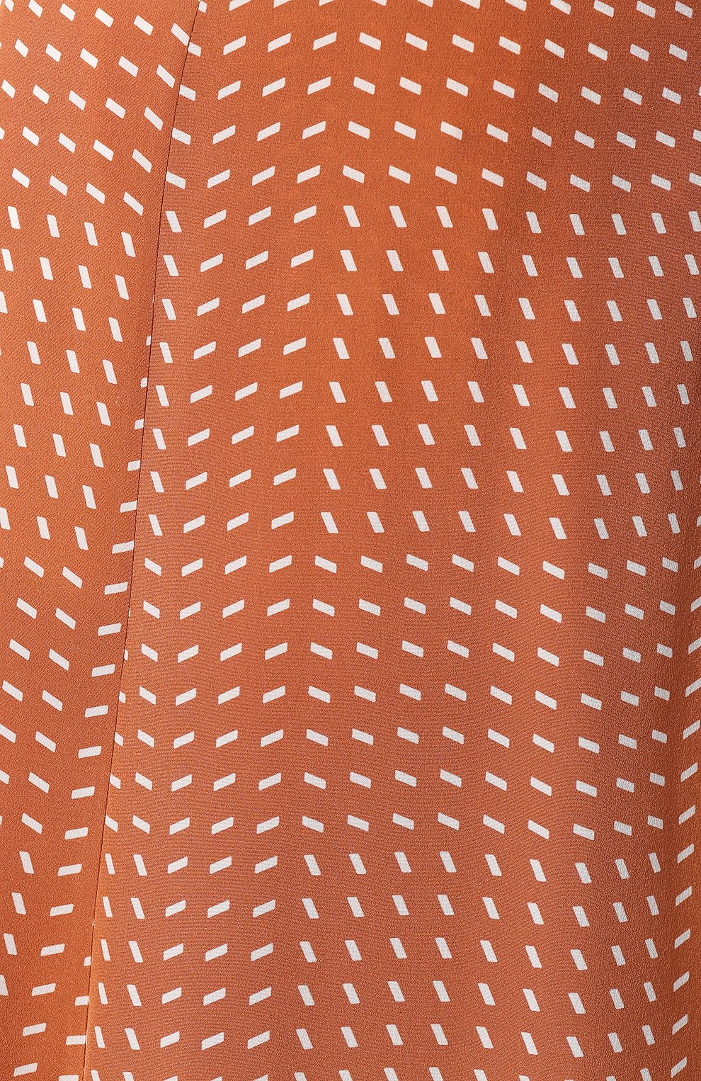 Женская шелковая юбка LORO PIANA оранжевого цвета, арт. FAL0756 | Фото 5 (Материал внешний: Шелк; Региональные ограничения белый список (Axapta Mercury): RU; Женское Кросс-КТ: Юбка-одежда; Длина Ж (юбки, платья, шорты): Миди; Стили: Кэжуэл)