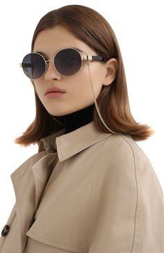 Женские солнцезащитные очки MARC JACOBS (THE) черного цвета, арт. MARC 497/G J5G | Фото 2 (Региональные ограничения белый список (Axapta Mercury): RU; Тип очков: С/з; Очки форма: Круглые)