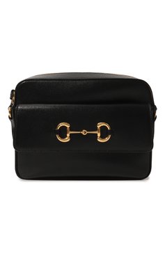 Женская сумка gucci horsebit 1955 GUCCI черного цвета, арт. 645454 1DB0G | Фото 1 (Сумки-технические: Сумки через плечо; Материал: Натуральная кожа; Ремень/цепочка: На ремешке; Размер: small)