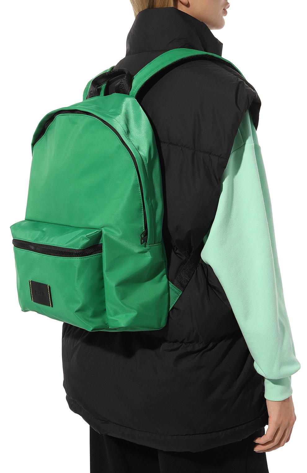 Женский рюкзак MSGM зеленого цвета, арт. 3440MZ90 638 | Фото 2 (Материал: Текстиль; Стили: Спорт; Размер: large)