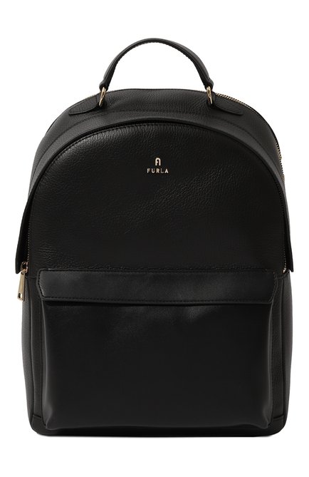 Женский рюкзак furla favola medium FURLA черного цвета, арт. WB01151/BX2515 | Фото 1 (Размер: medium; Материал сплава: Проставлено; Материал: Натуральная кожа; Драгоценные камни: Проставлено; Стили: Кэжуэл)