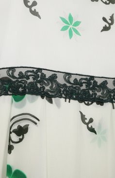 Детское платье из вискозы ERMANNO SCERVINO зеленого цвета, арт. ESFAB014 GAS01 WS007/XXS-S | Фото 3 (Рукава: Короткие; Случай: Повседневный; Региональные ограничения белый список (Axapta Mercury): RU; Материал внешний: Вискоза; Девочки Кросс-КТ: Платье-одежда; Материал подклада: Хлопок; Ростовка одежда: 10 - 11 лет | 140 - 146см, 8 лет | 128 см, 6 лет | 116 см)