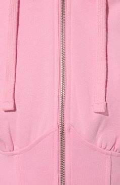 Женский хлопковая толстовка HINNOMINATE розового цвета, арт. HNW622 | Фото 5 (Рукава: Длинные; Материал сплава: Проставлено; Материал внешний: Хлопок; Стили: Спорт-шик; Женское Кросс-КТ: Толстовка-одежда, Кардиган-одежда; Драгоценные камни: Проставлено; Длина (для топов): Укороченные)