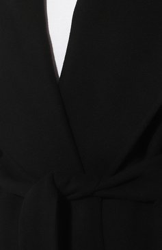 Женское шерстяное пальто ANTONELLI FIRENZE черного цвета, арт. K7937/865C | Фото 5 (Материал внешний: Шерсть; Рукава: Длинные; Материал сплава: Проставлено; Длина (верхняя одежда): Длинные; Драгоценные камни: Проставлено; 1-2-бортные: Двубортные; Стили: Кэжуэл)