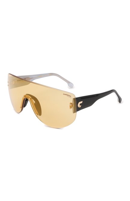 Женские солнцезащитные очки CARRERA желтого цвета, арт. FLAGLAB 12 4CW | Фото 1 (Тип очков: С/з; Кросс-КТ: С/з-унисекс; Оптика Гендер: оптика-унисекс; Очки форма: Маска)
