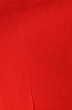 Женские брюки со стрелками ALEXANDER MCQUEEN красного цвета, арт. 536679/QME40 | Фото 5 (Женское Кросс-КТ: Брюки-одежда; Материал внешний: Синтетический материал, Вискоза; Силуэт Ж (брюки и джинсы): Прямые; Материал сплава: Проставлено; Ювелирные украшения: Назначено; Драгоценные камни: Проставлено; Длина (брюки, джинсы): Укороченные; Статус проверки: Проверена категория)