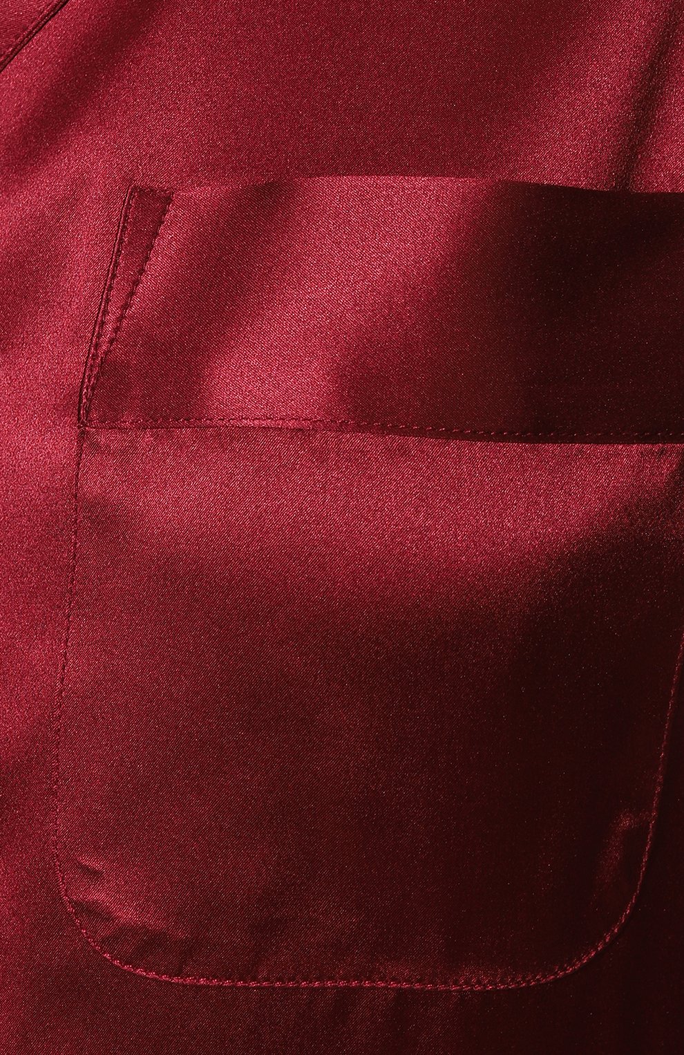 Женская шелковая пижама LUNA DI SETA красного цвета, арт. VLST08007 | Фото 7 (Материал внешний: Шелк)