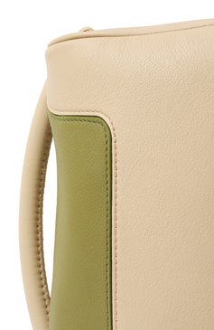 Женская сумка treasure medium ELLEME кремвого цвета, арт. TREASURE/PEBBLED LEATHER | Фото 3 (Сумки-технические: Сумки top-handle; Размер: medium; Материал: Натуральная кожа; Материал сплава: Проставлено; Драгоценные камни: Проставлено)