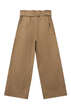 Детские хлопковые брюки BRUNELLO CUCINELLI светло-коричневого цвета, арт. B0F48P057C | Фото 2 (Случай: Повседневный; Материал внешний: Хлопок)