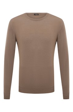 Мужской шерстяной джемпер KITON бежевого цвета, арт. UK1490 | Фото 1 (Мужское Кросс-КТ: Джемперы; Материал внешний: Шерсть; Рукава: Длинные; Принт: Без принта; Длина (для топов): Стандартные; Материал сплава: Проставлено; Драгоценные камни: Проставлено; Вырез: Круглый; Стили: Кэжуэл)