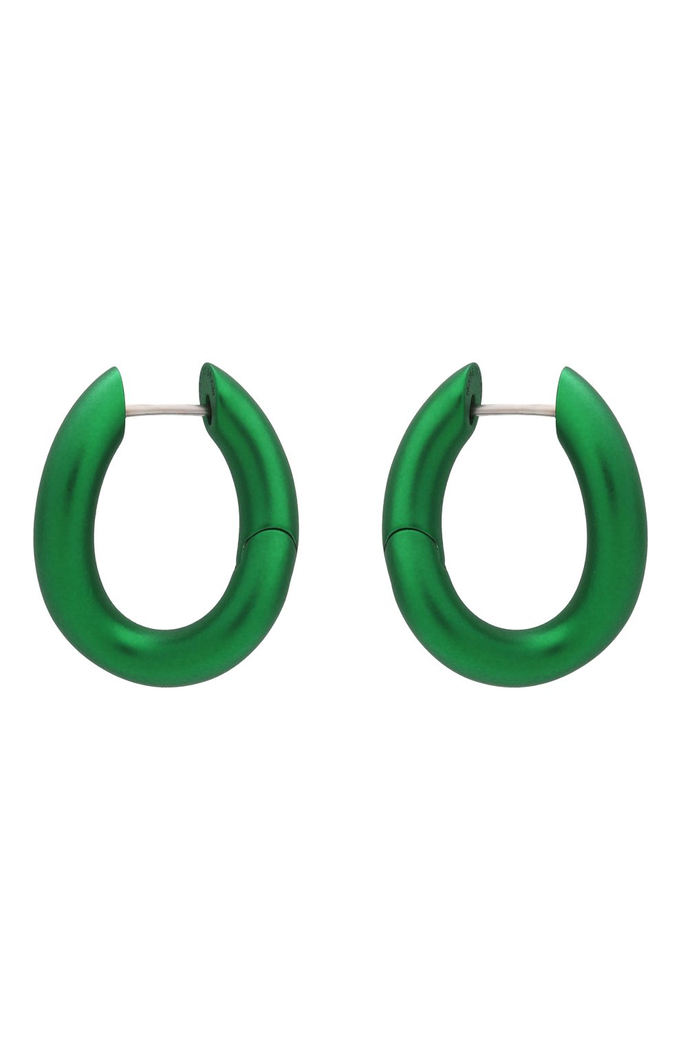 Женские серьги BALENCIAGA зеленого цвета, арт. 594158/TZ99V | Фото 1 (Материал: Металл)