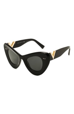 Женские солнцезащитные очки VALENTINO черного цвета, арт. 4090-500187 | Фото 1 (Региональные ограничения белый список (Axapta Mercury): RU; Тип очков: С/з; Очки форма: Cat-eye)