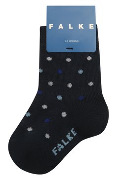 Детские хлопковые носки FALKE синего цвета, арт. 12090. | Фото 1 (Материал: Текстиль, Хлопок; Региональные ограничения белый список (Axapta Mercury): RU)