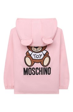 Детского ветровка MOSCHINO светло-розового цвета, арт. MMS01L/L3A39/9-12M | Фото 2 (Кросс-КТ НВ: Ветровка)