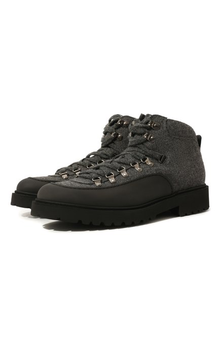 Мужские комбинированные ботинки DOUCAL'S темно-серого цвета по цене 45350 руб., арт. DU3096CENTPT598NN00 | Фото 1
