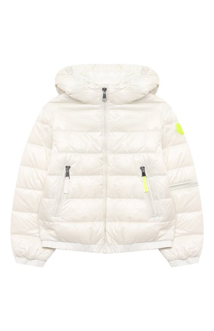 Детская пуховая куртка MONCLER белого цвета по цене 52550 руб., арт. G1-954-1A50K-10-539ST/8-10A | Фото 1