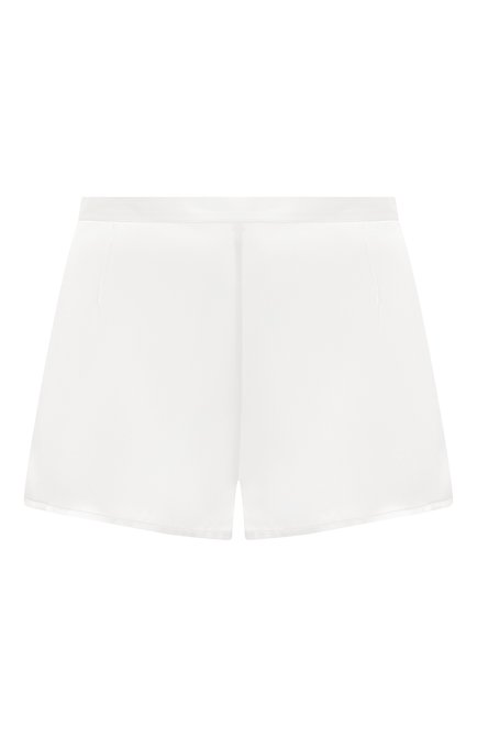 Женские шелковые мини-шорты LA PERLA белого цвета по цене 13450 руб., арт. 0020290 | Фото 1