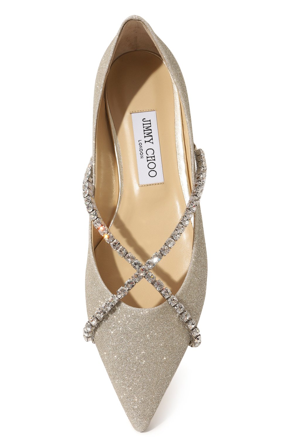 Текстильные балетки Genevi Jimmy Choo  GENEVI FLAT/GJV Фото 6