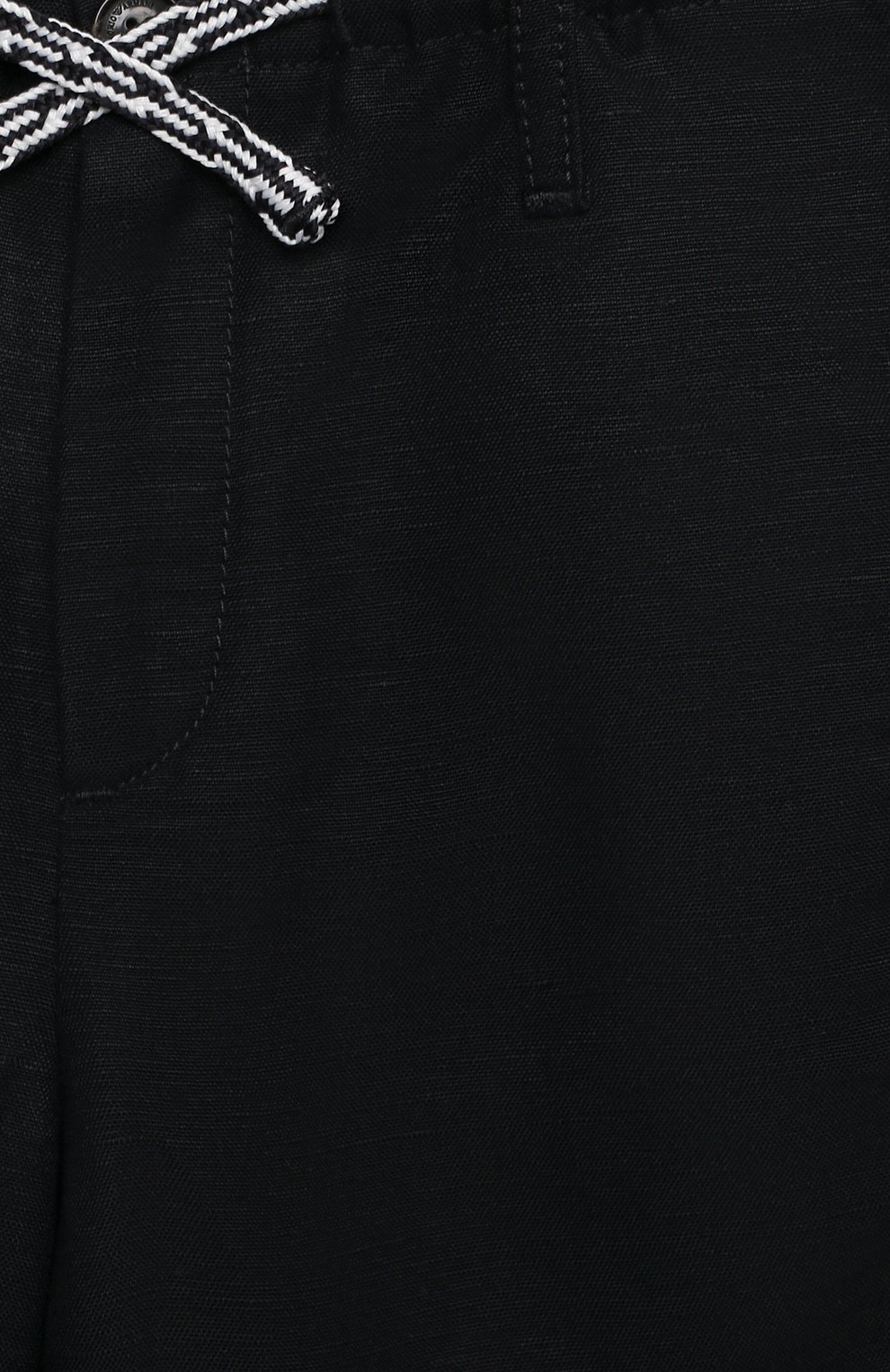 Детские брюки из льна и вискозы EMPORIO ARMANI темно-синего цвета, арт. 3K4P07/1NWZZ | Фото 3 (Случай: Повседневный; Региональные ограничения белый список (Axapta Mercury): RU; Материал внешний: Вискоза, Лен; Мальчики Кросс-КТ: Брюки-одежда; Ростовка одежда: 10 - 11 лет | 140 - 146см, 13 - 15 лет | 158 см, 16 лет | 164 см, 4 года | 104 см, 5 лет | 110 см, 6 лет | 116 см, 7 лет | 122 см, 8 лет | 128 см, 9 лет | 134 см)