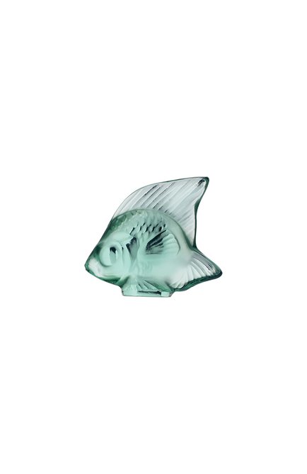Фигурка fish LALIQUE зеленого цвета, арт. 3001900 | Фото 1 (Статус проверки: Проверена категория; Интерьер_коллекция: Fish; Ограничения доставки: fragile-2)