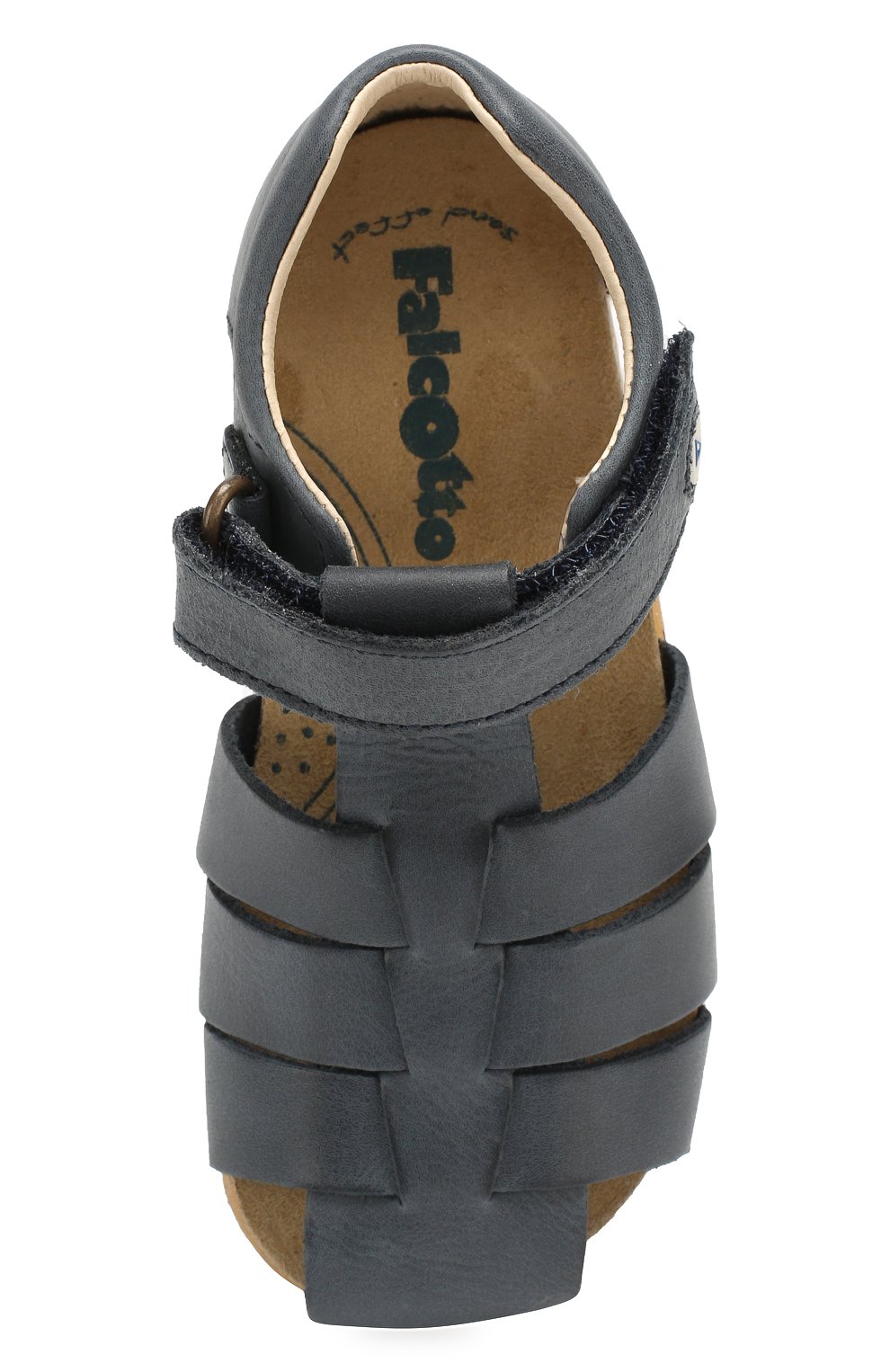 Детские кожаные сандалии FALCOTTO синего цвета, арт. 0011500736/01 | Фото 4 (Материал внутренний: Натуральная кожа; Статус проверки: Проверена категория)