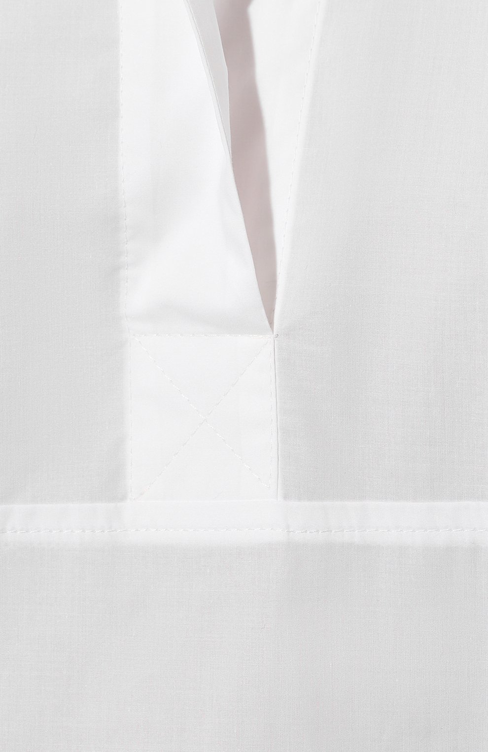 Женская хлопковая блузка BEATRICE .B белого цвета, арт. 23FE4981P0P20 | Фото 5 (Принт: Без принта; Длина (для топов): Стандартные; Материал сплава: Проставлено; Материал внешний: Хлопок; Драгоценные камни: Проставлено; Рукава: 3/4; Женское Кросс-КТ: Блуза-одежда; Стили: Кэжуэл)