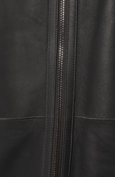 Мужская двусторонняя дубленка DESA темно-серого цвета, арт. K12926 | Фото 5 (Материал внешний: Натуральный мех; Стили: Кэжуэл)