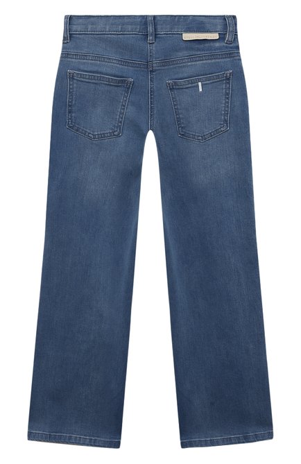 Детские джинсы STELLA MCCARTNEY голубого цвета, арт. TT6C70 | Фото 2 (Нос: Не проставлено; Материал сплава: Проставлено; Материал внешний: Хлопок)