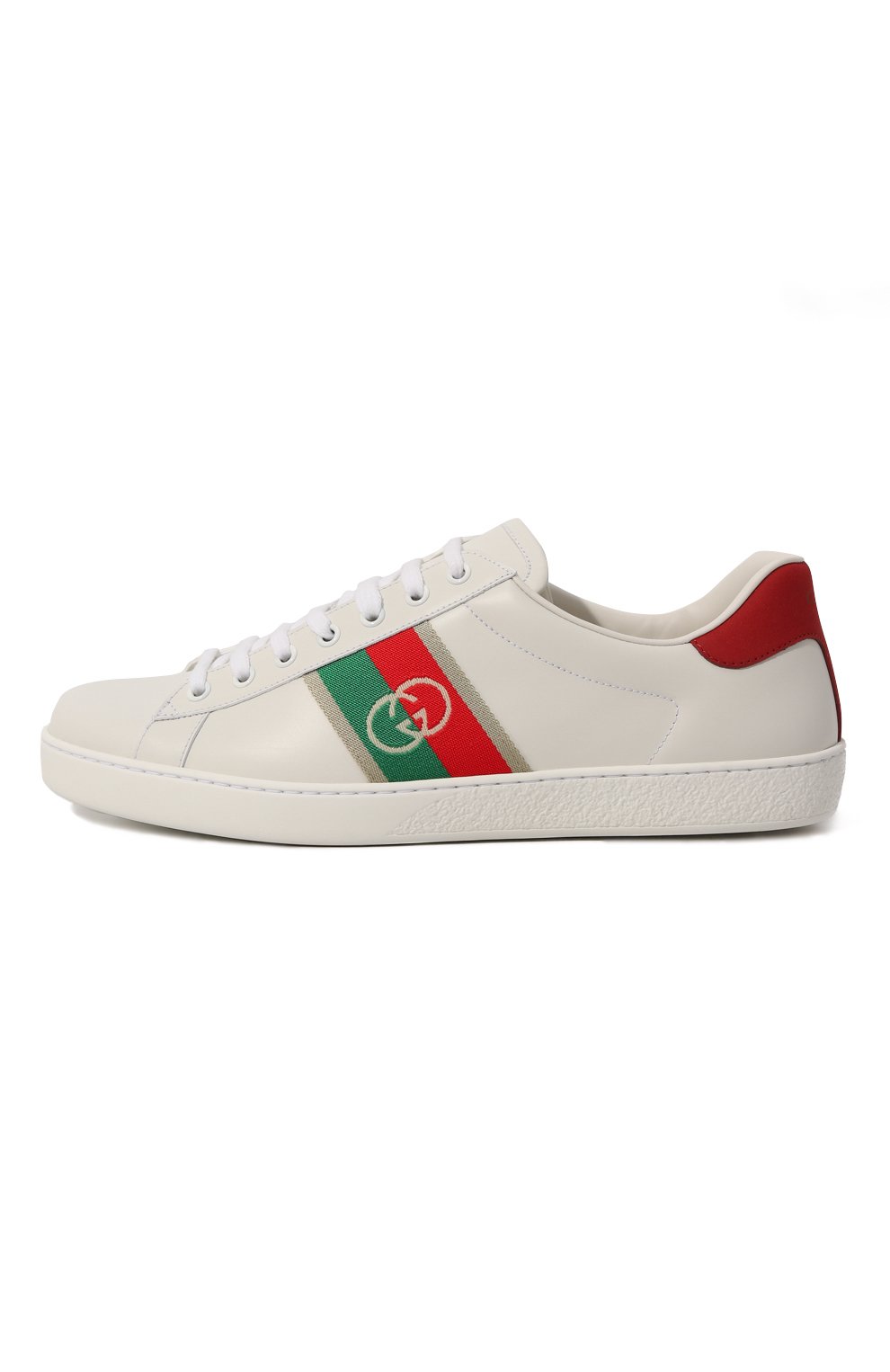 Кожаные кеды Ace Gucci  644749 1XGM0 Фото 4