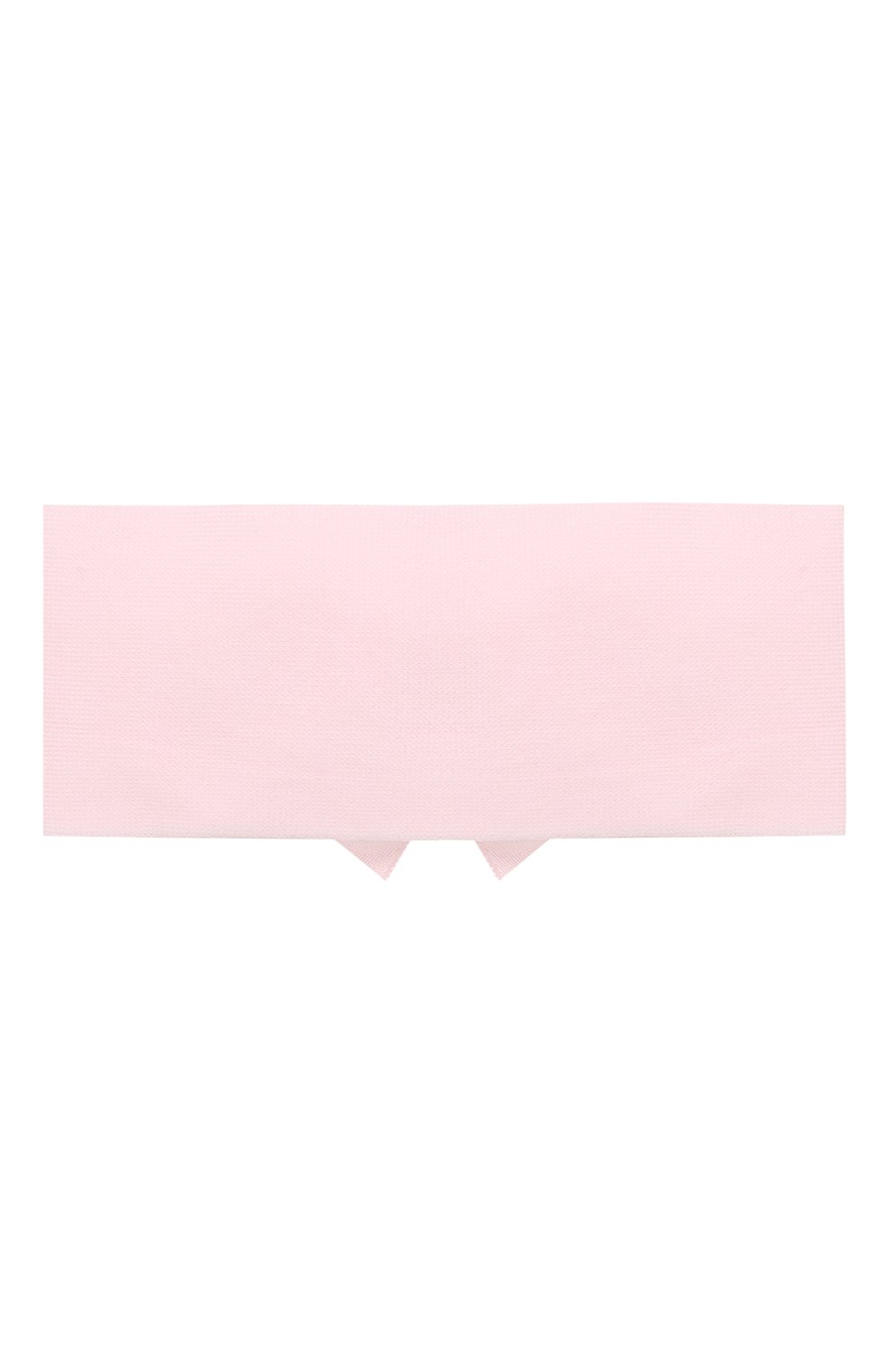 Детские комплект из повязки и пинеток LA PERLA розового цвета, арт. 48800 | Фото 7 (Материал: Текстиль, Хлопок)