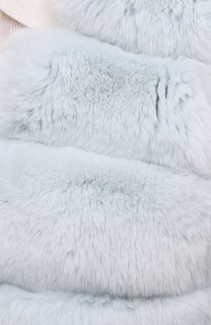 Женский меховой жилет LORO PIANA голубого цвета, арт. FAF6043 | Фото 5 (Женское Кросс-КТ: Мех; Материал внешний: Шерсть, Шелк, Натуральный мех, Кашемир; Региональные ограничения белый список (Axapta Mercury): RU; Длина (верхняя одежда): Короткие; Материал подклада: Шелк; Стили: Кэжуэл)