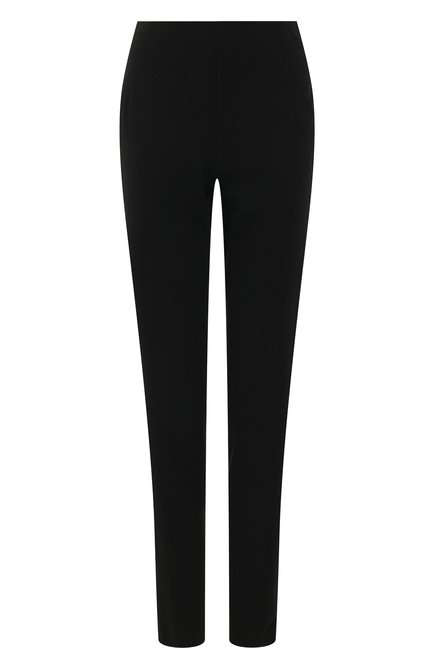 Женские шерстяные брюки GIORGIO ARMANI черного цвета, арт. 8CHPP01R/T001N | Фото 1 (Длина (брюки, джинсы): Стандартные; Материал внешний: Шерсть; Стили: Классический; Женское Кросс-КТ: Брюки-одежда; Силуэт Ж (брюки и джинсы): Узкие)