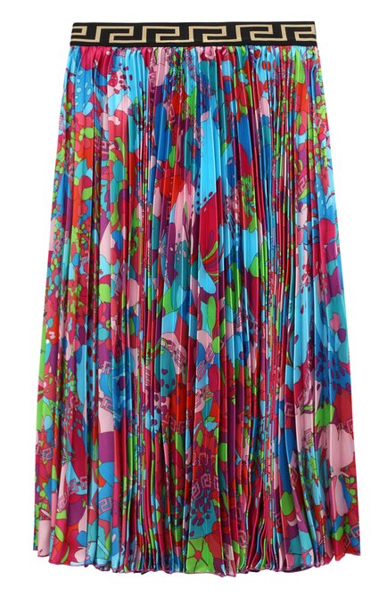 Детская юбка VERSACE разноцветного цвета по цене 65300 руб., арт. 1010140/1A08363/8A-14A | Фото 1