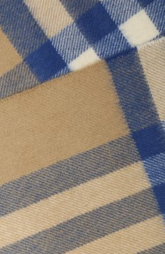 Женский кашемировый шарф BURBERRY бежевого цвета, арт. 8022676 | Фото 2 (Материал: Текстиль, Кашемир, Шерсть)