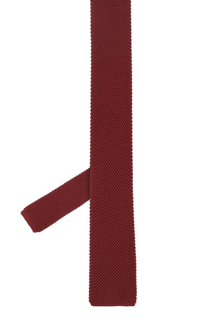 Мужской шелковый вязаный галстук BRIONI бордового цвета, арт. 090B00/0742J | Фото 2 (Статус проверки: Проверено; Материал: Текстиль, Шелк; Принт: Без принта)