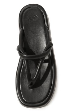 Женские кожаные шлепанцы ERIKA CAVALLINI черного цвета, арт. S3/P/P3SY07 | Фото 6 (Подошва: Платформа; Материал внутренний: Натуральная кожа; Материал сплава: Проставлено; Драгоценные камни: Проставлено)