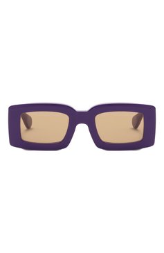 Женские солнцезащитные очки JACQUEMUS фиолетового цвета, арт. LES LUNETTES TUPI MULTI PURPLE | Фото 4 (Кросс-КТ: С/з-унисекс; Материал: Пластик; Тип очков: С/з; Оптика Гендер: оптика-унисекс; Очки форма: Прямоугольные)