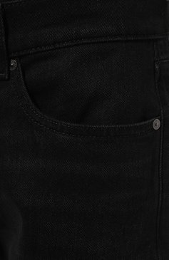 Мужские джинсы 7 FOR ALL MANKIND черного цвета, арт. JSMSC310BN | Фото 5 (Силуэт М (брюки): Прямые; Кросс-КТ: Деним; Длина (брюки, джинсы): Стандартные; Стили: Гранж; Материал сплава: Проставлено; Материал внешний: Хлопок, Деним; Драгоценные камни: Проставлено)