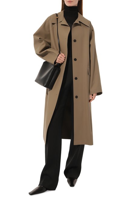 Женские кожаные мюли JIL SANDER черного цвета, арт. J15WP0063/P4864 | Фото 2 (Подошва: Плоская; Материал внутренний: Натуральная кожа; Каблук высота: Низкий; Каблук тип: Шпилька)