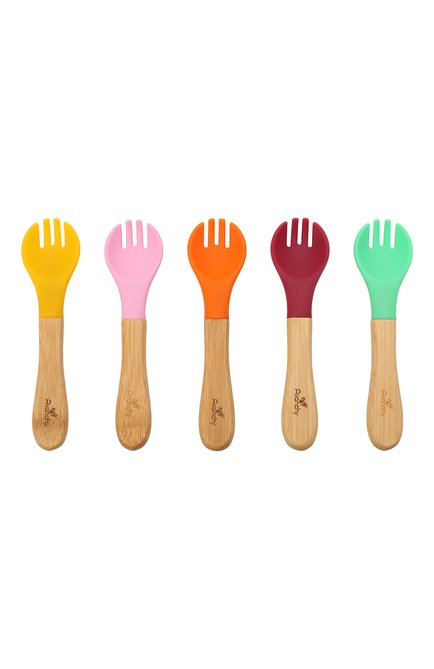 Детского набор из пяти вилок AVANCHY разноцветного цвета, арт. TF5G | Фото 1 (Кросс-КТ: Посуда; Материал: Растительное волокно)