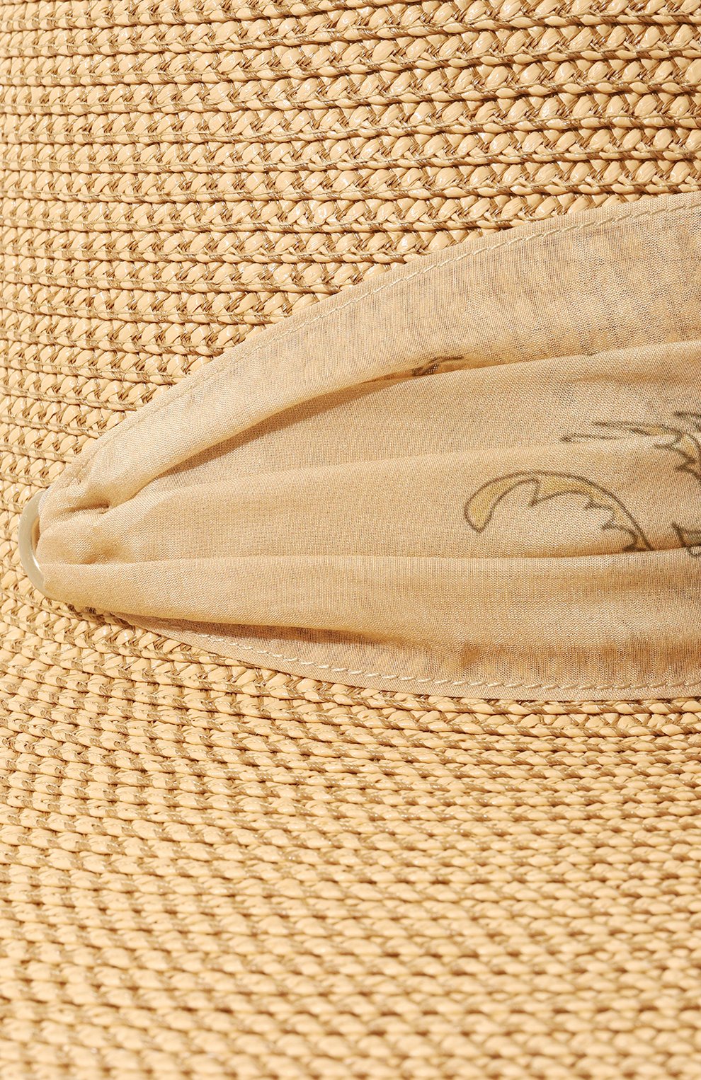 Женская шляпа ERIC JAVITS бежевого цвета, арт. 12998 | Фото 4 (Материал: Текстиль, Пластик, Синтетический материал; Материал сплава: Проставлено; Нос: Не проставлено)