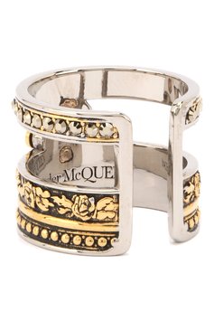 Женское кольцо ALEXANDER MCQUEEN золотого цвета, арт. 610752/J160Z | Фото 2 (Материал: Металл; Статус проверки: Проверена категория)
