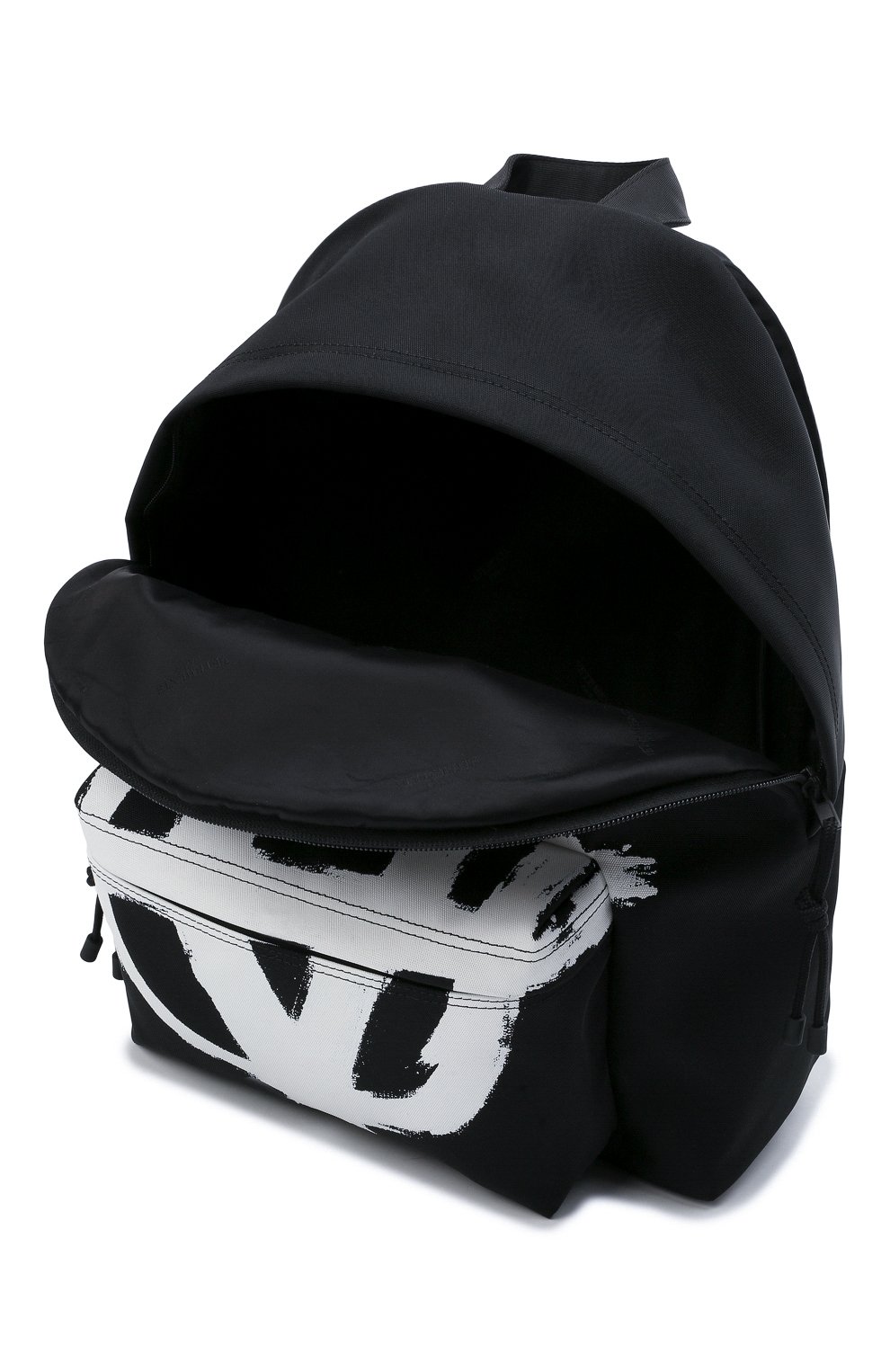 Женский рюкзак VETEMENTS черного цвета, арт. UA52BA640W 1302/W | Фото 4 (Ремень/цепочка: На ремешке; Материал: Текстиль; Размер: large)